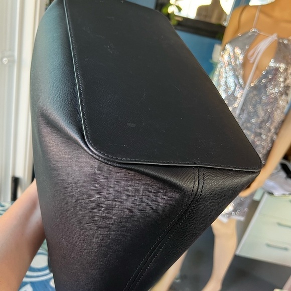 Jetset Authentic Michael Kors Black shoulder Sofiano Leather Work Vacation Bag - Picture 10 of 15